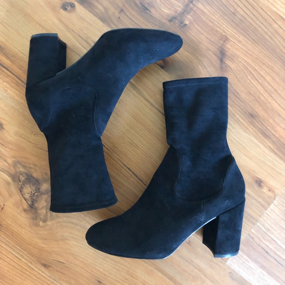 Halogen Black Sock Booties- Black Size 9.5